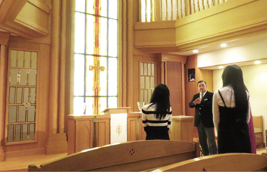 チャペルや宴会場も探検できます！