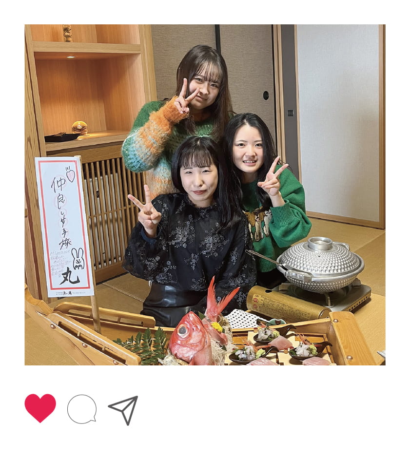 仲良し女子旅で美味しい料理をいただきました！