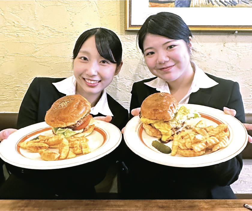 ハンバーガの記念写真